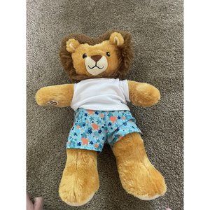 Build a Bear Lovable Lion Heart Shape Head Plush Toy Stuffed Animal BAB